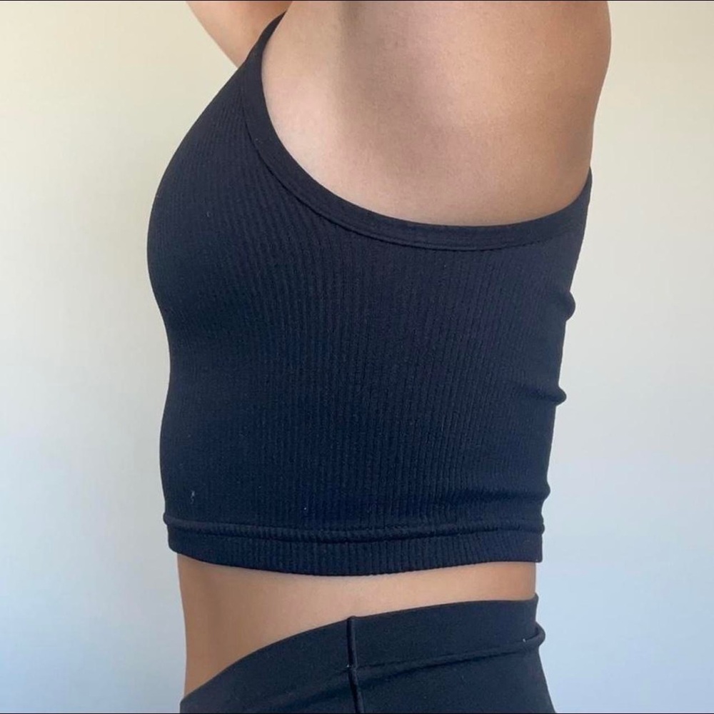 Free People Movement Ribbed Seamless Racerback Crop Tank Top - Picture 6 of 7